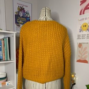 Pacsun Yellow oversized sweater SIZE: S